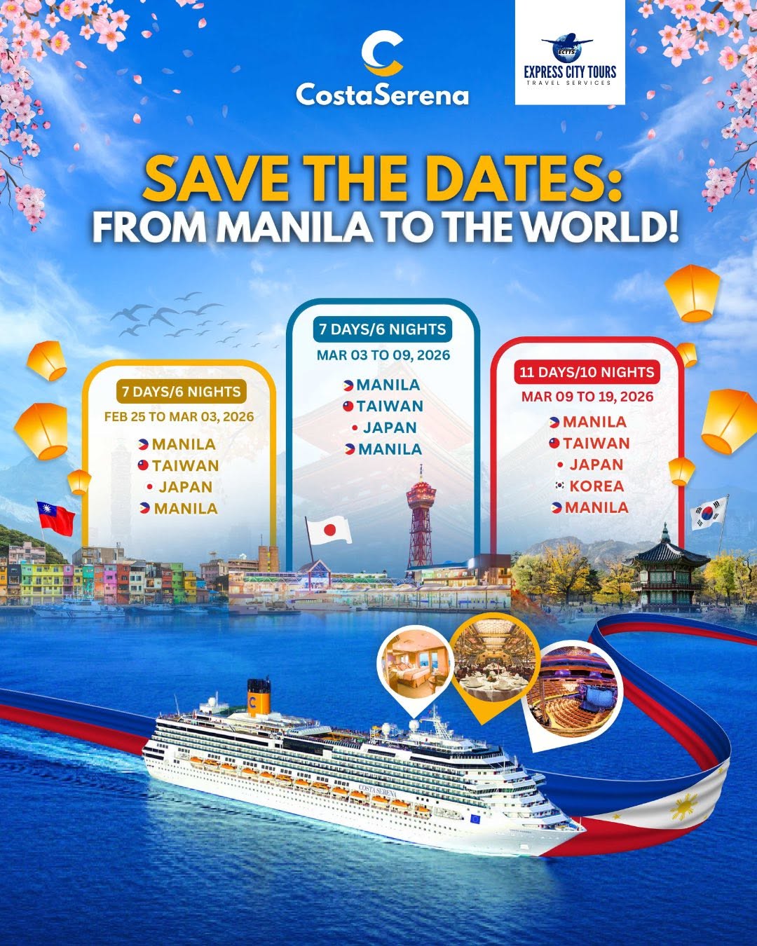 Costa Serena – Save the dates